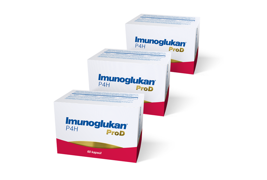 Výhodný balíček 3 produktů imunoglukan p4h® prod 60 kapslí - Výhodný balíček 3x ProD