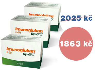 Výhodný balíček 3 produktů Imunoglukan P4H® SynBIO 70 kapslí