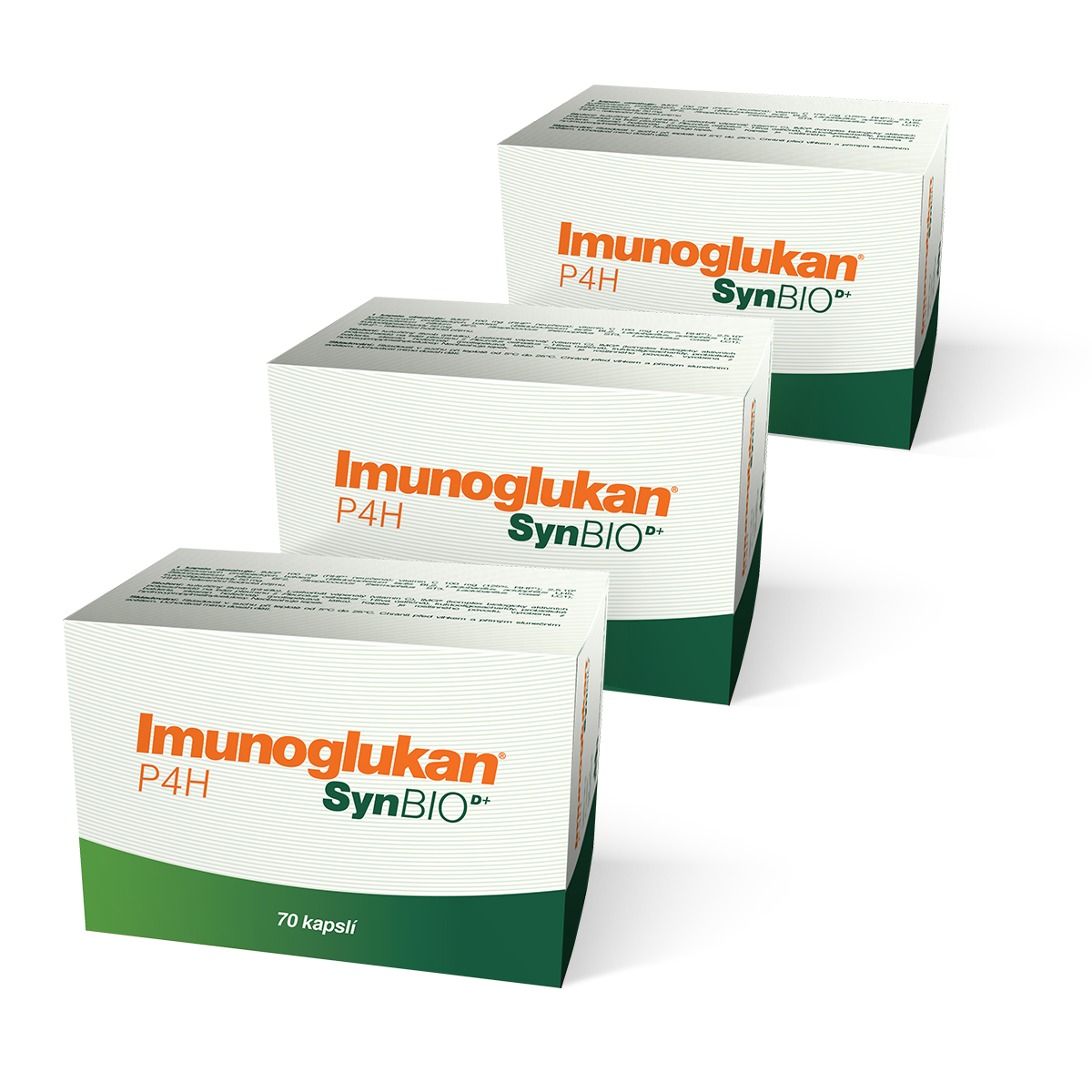 Levně Výhodný balíček 3 produktů Imunoglukan P4H® SynBIOD+ 70 kapslí